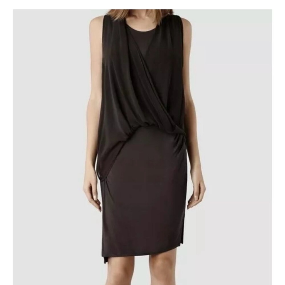 All Saints size 4 Elegant Brown Sleeveless Dress